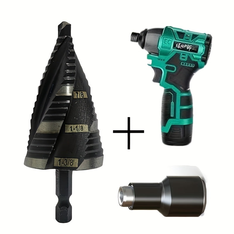 1pc Heavy-Duty Cobalt Step Drill Bit