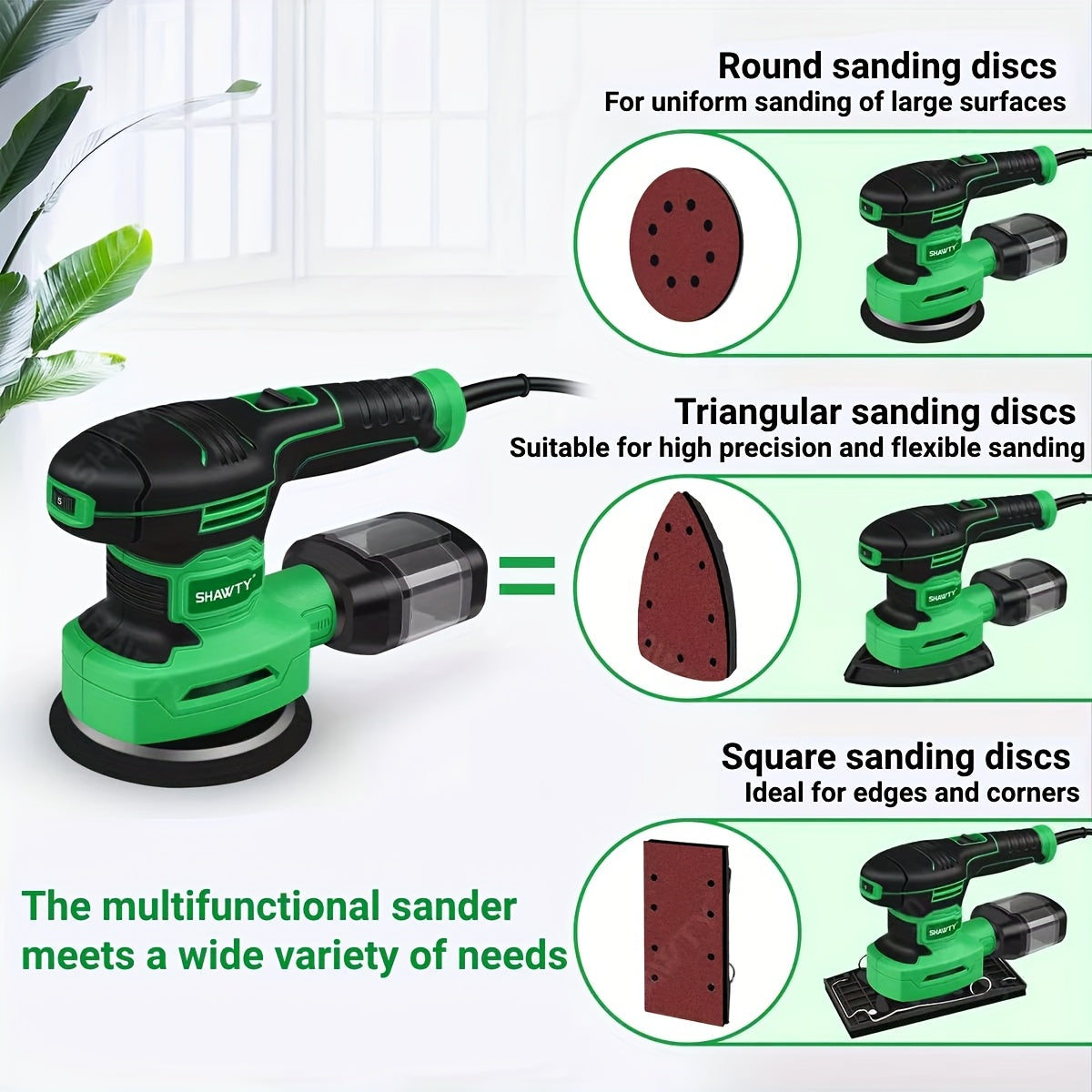 Professional 3-in-1 Orbital Sander