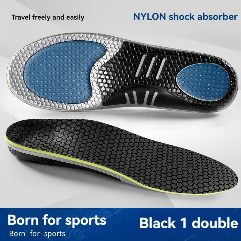 Silicone Sports Insoles - Shock Absorption、Comfortable Cushioning,With arch support