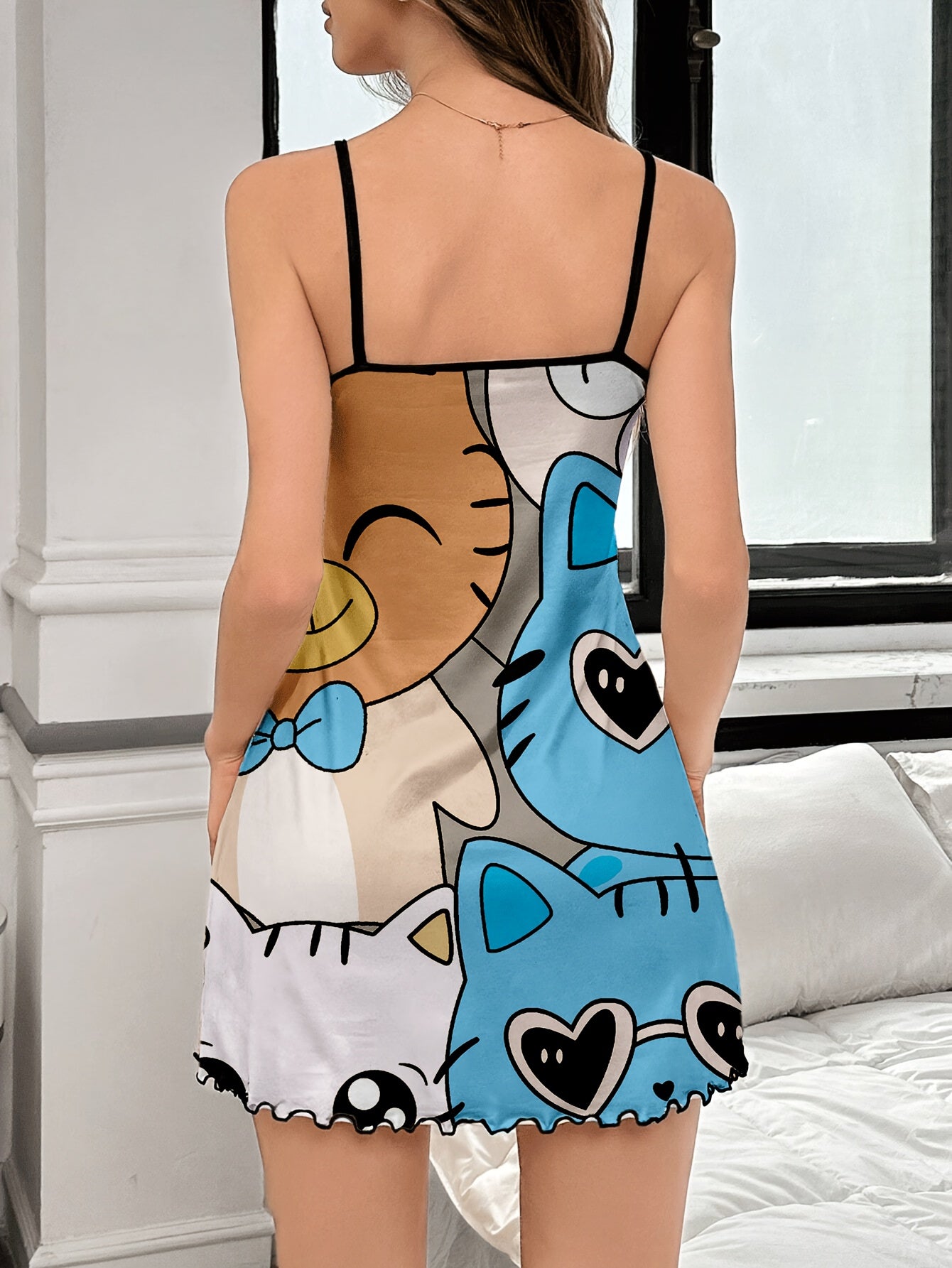 Soft & Playful Women's Sleep Dress