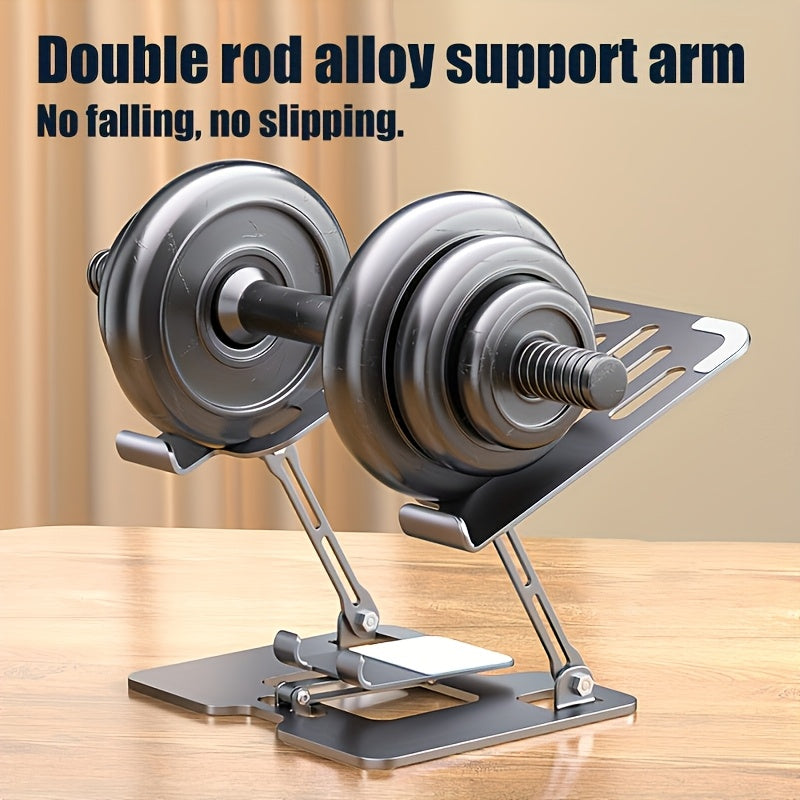 2-in-1 Adjustable Carbon Steel Mobile Phone&Laptop Stand
