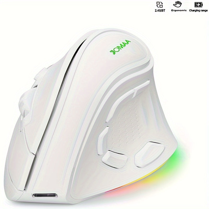 Multifunctional Vertical Mouse, Dual-mode Wireless BT Mouse