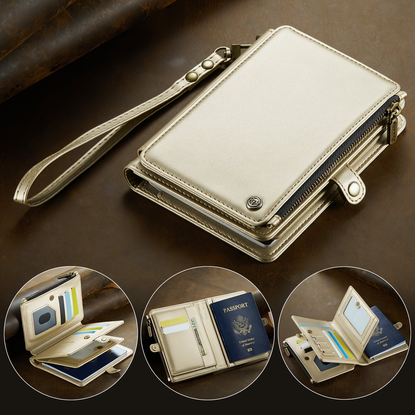 Portable Multi-card Credit Card Passport Case