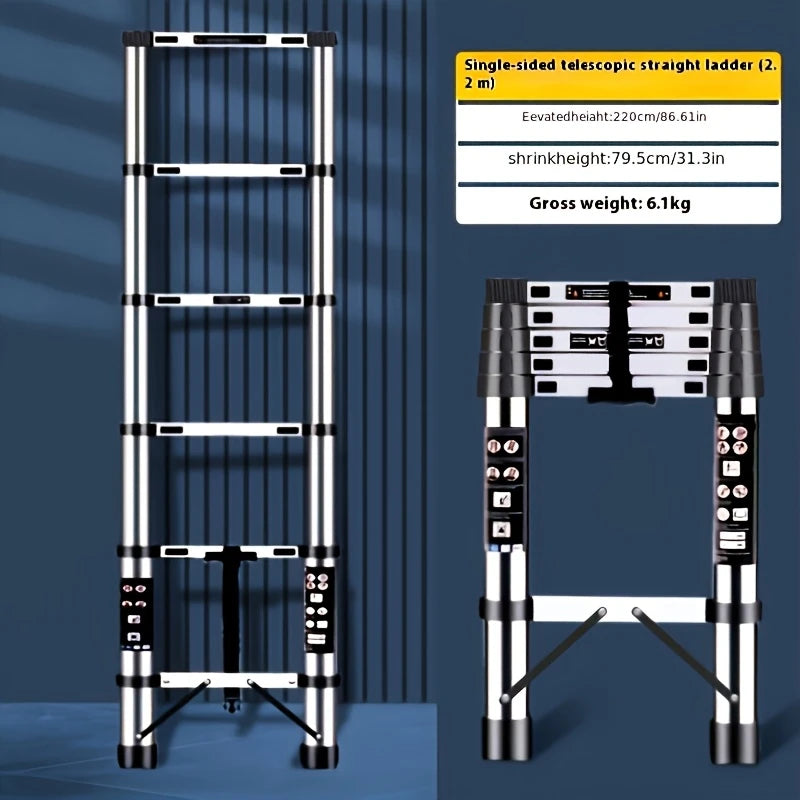 Stainless Steel Telescopic Ladder