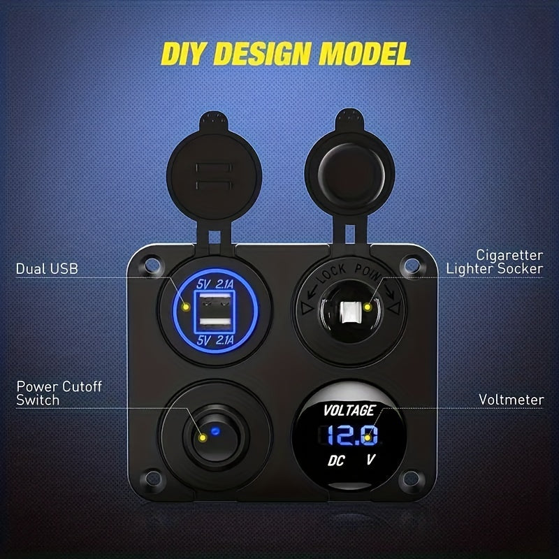 1 Panel Dual USB Charger