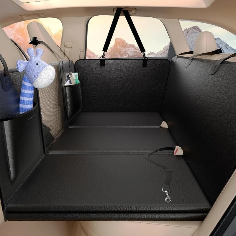 Medium & Large Car Seat Cover with Mesh Window & Storage Pocket