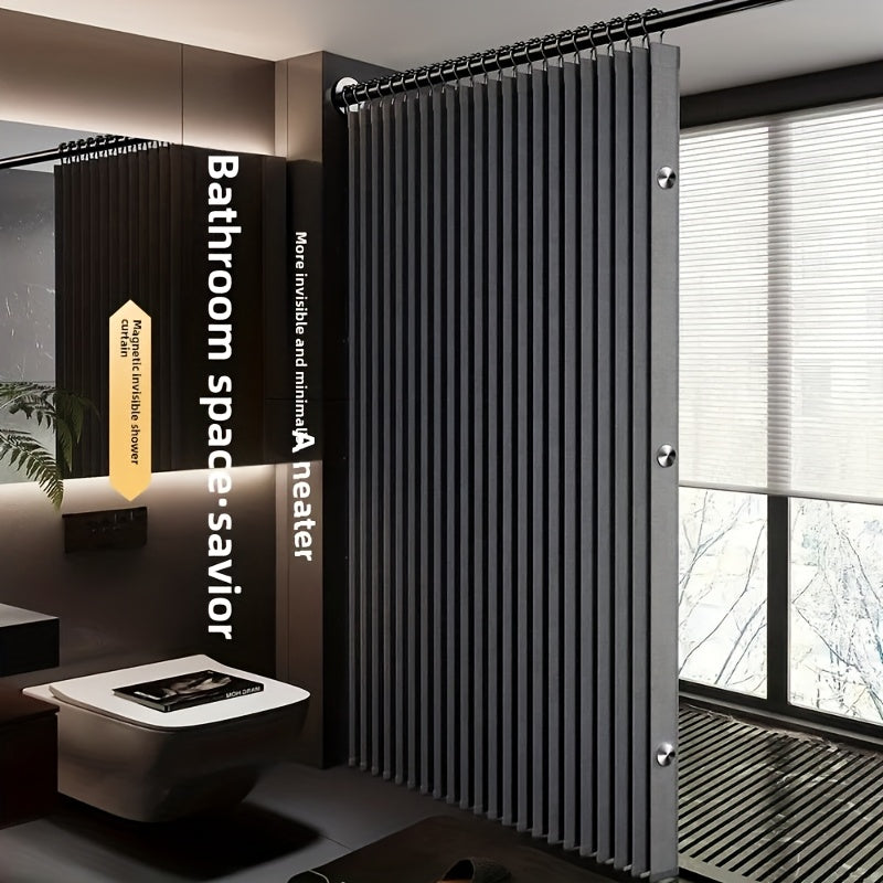 High-Temperature Resistant Polyester Foldable Bathroom Partition Curtain