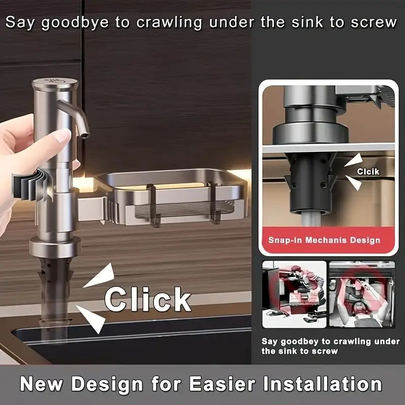 Stainless Steel Built-In Kitchen Sink Soap Dispenser