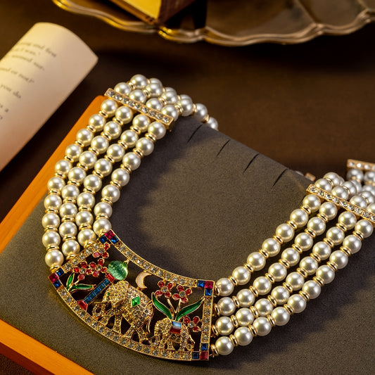 Retro Elegant Elephant Earring Set