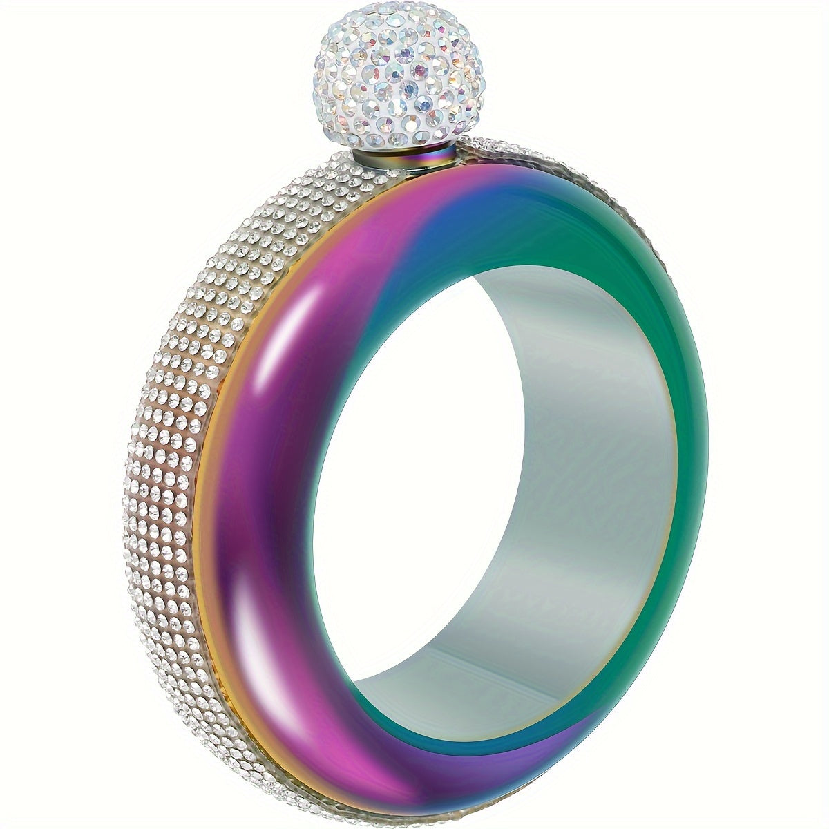 1pc Fashionable Stainless Steel Bangle Flask For Ladies