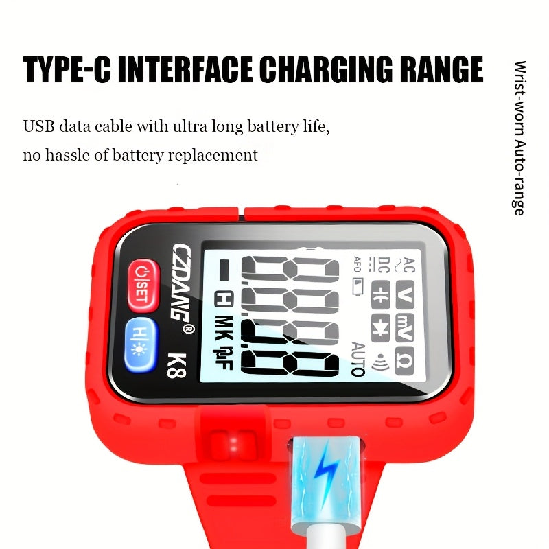 1pc Digital Multimeter Tester Wristband