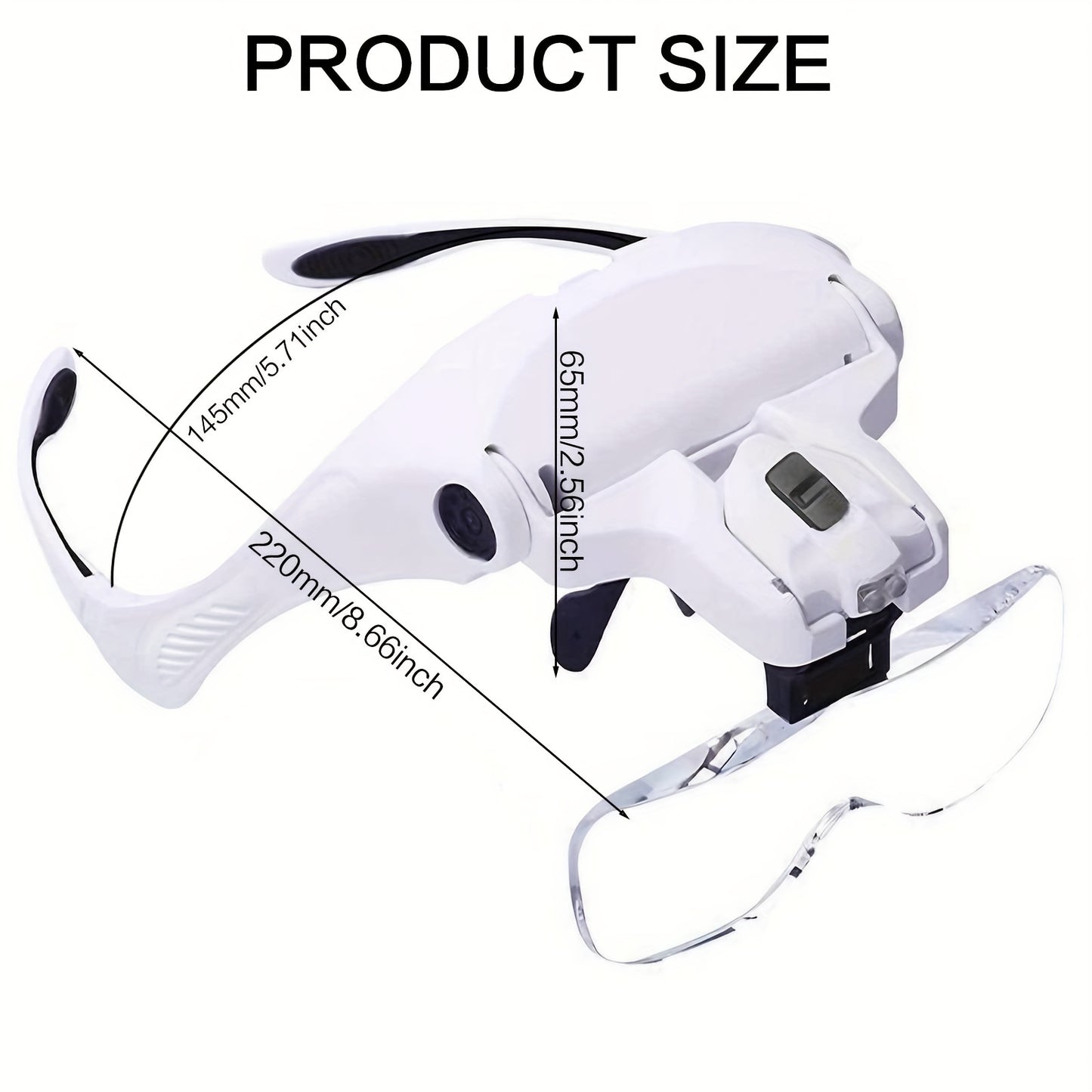 Lightweight LED Head-Mounted Magnifier