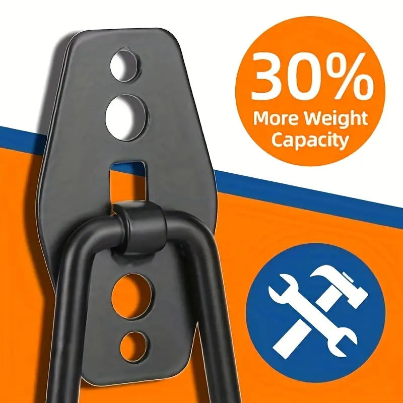 16-Piece Heavy-Duty Steel Garage Hooks