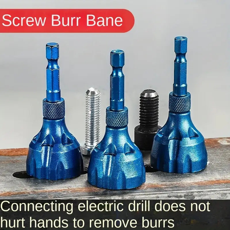 4pcs Steel Screw Deburrer Tool