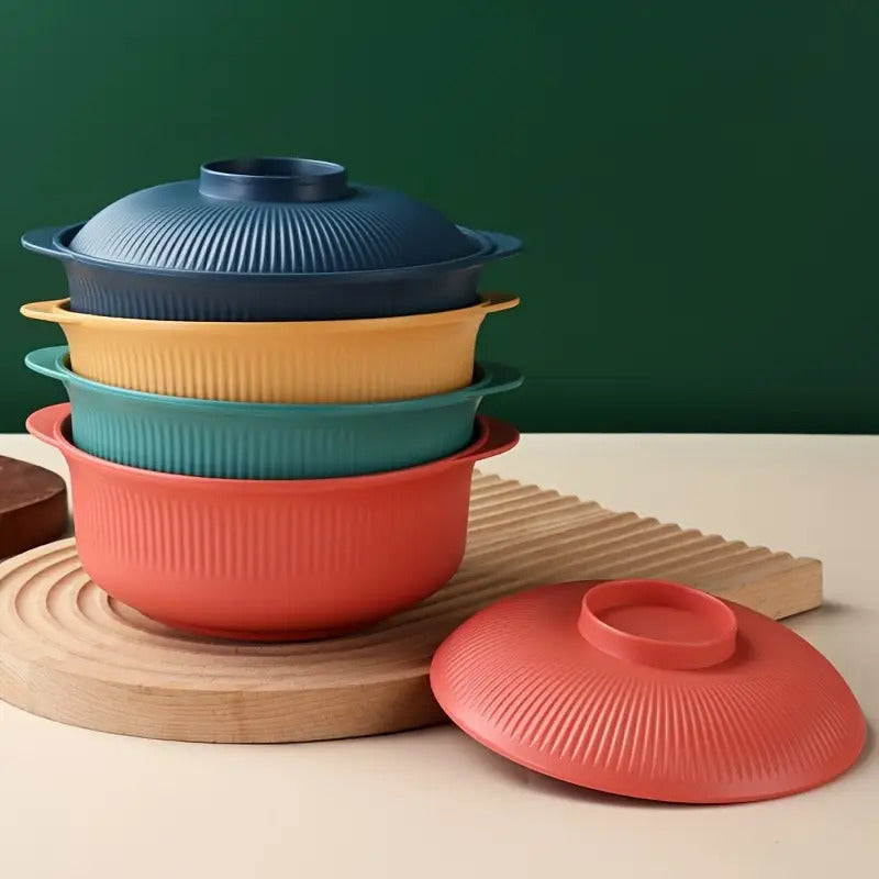 12 sets of modern circular card bowls
