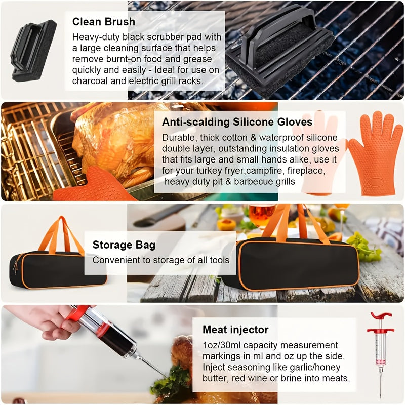 140pcs Set of Barbecue Tools with Handbag