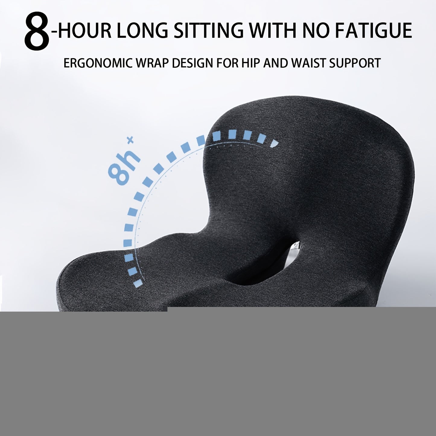 1pc Ergonomic Backrest Seat Cushion