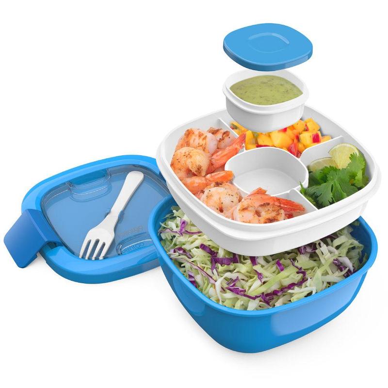 All-in-One Salad Container - Reusable Portable Salad Bowl