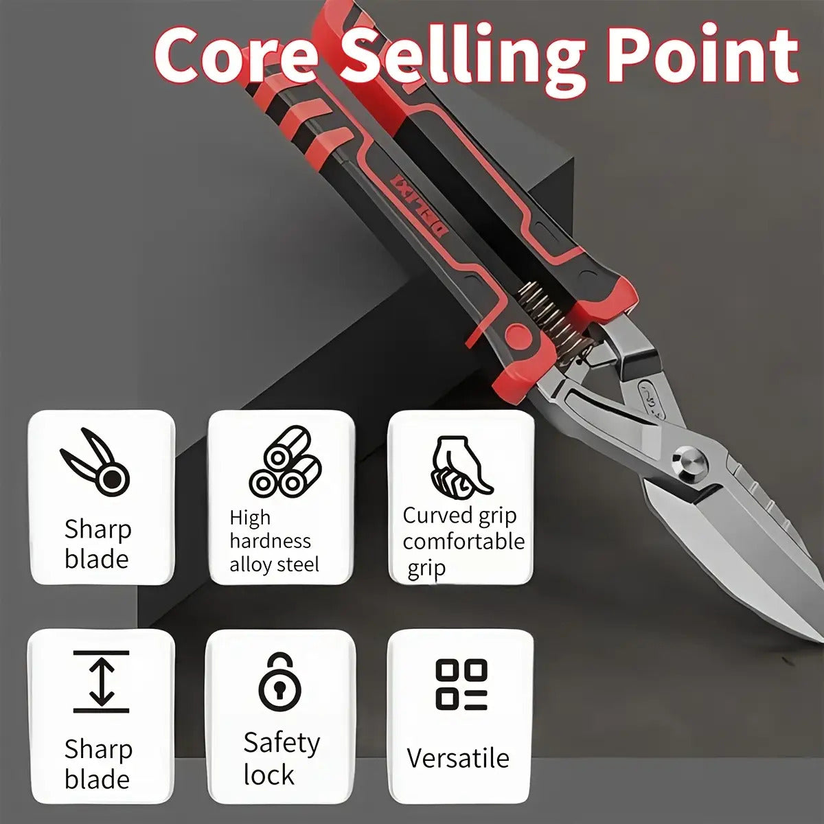 Heavy-Duty Industrial-Grade Metal Shears