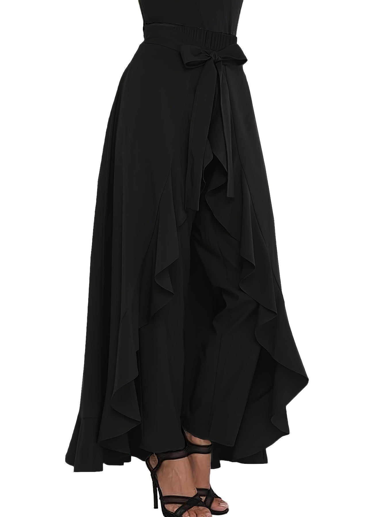 New autumn high waist chiffon pants