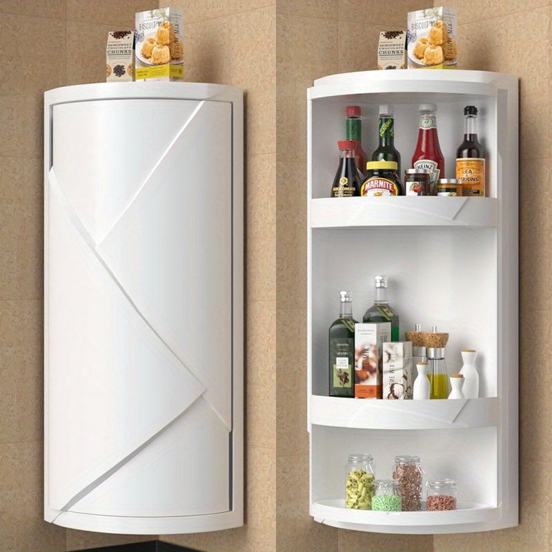 1pc Space-Saving Rotating Corner Shelf