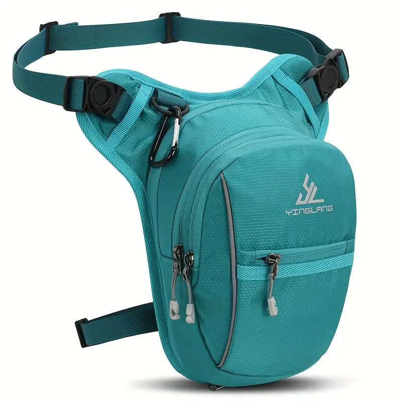 1pc Contrast-color Nylon Sports Leg Bag