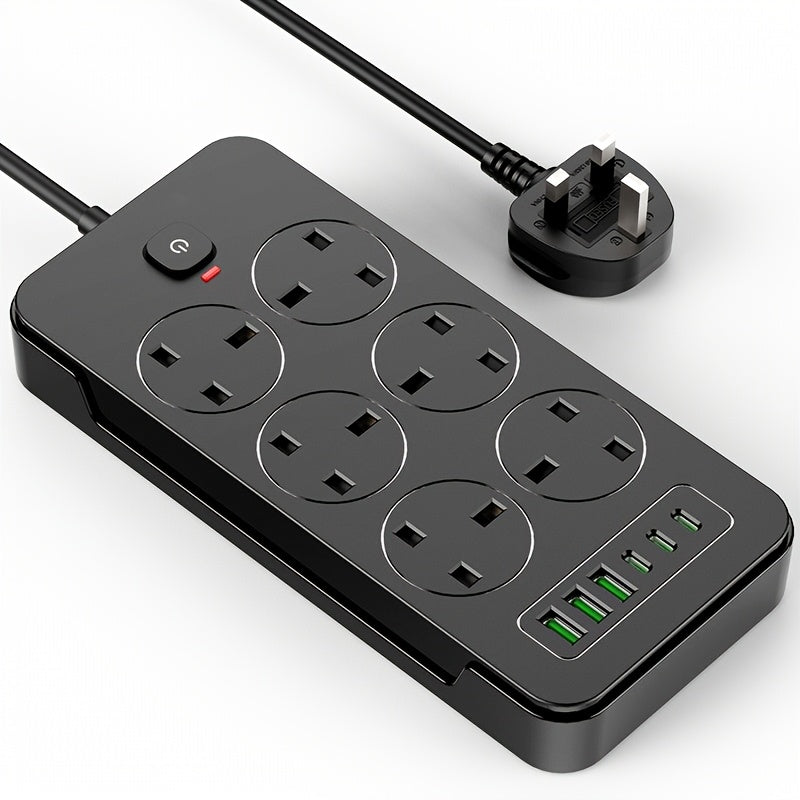 12-in-1 Surge Protector Power Strip with 1, 8m Extension Cord