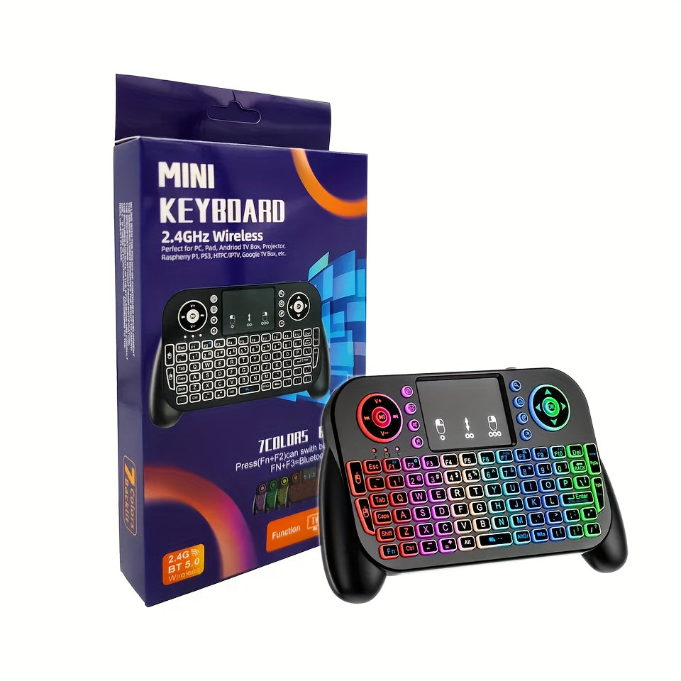2.4GHz BT Dual-Mode Mini Keyboard with Touchpad