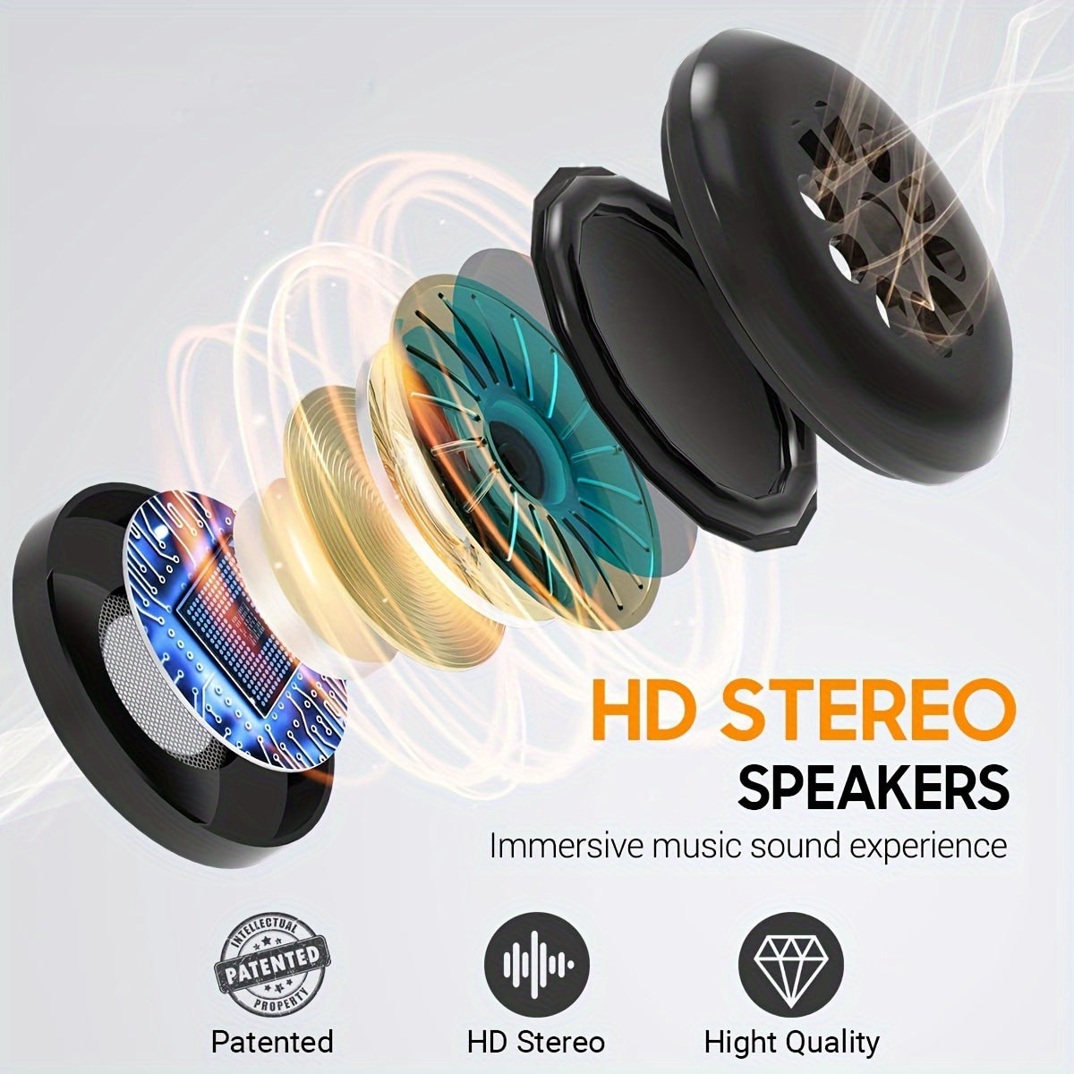 1pc 3D Sleep Mask with BT Headphones