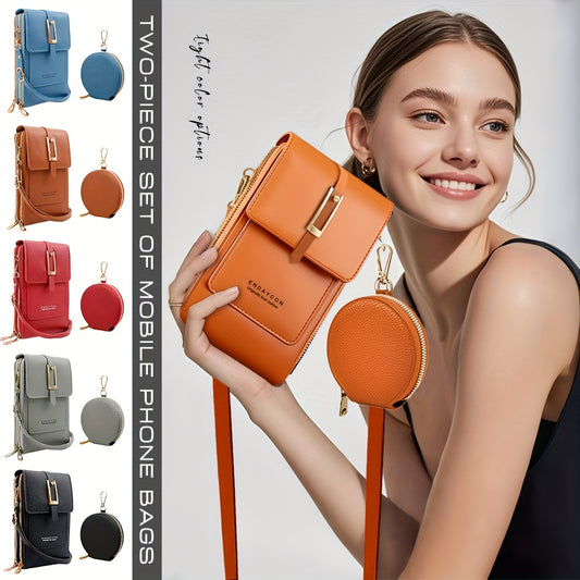 Women'S Multifunctional Crossbody Bag with Detachable Phone Pocket