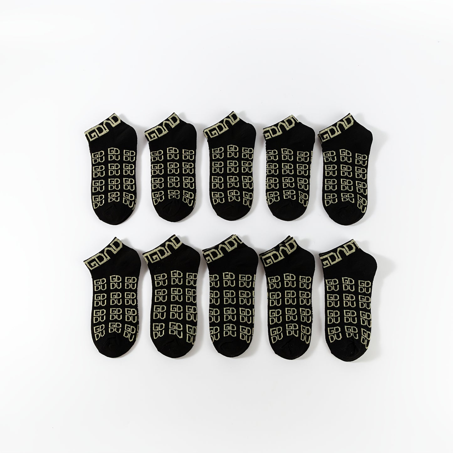 10 pairs Men's sweat-absorbing and deodorant-proof shallow boat socks