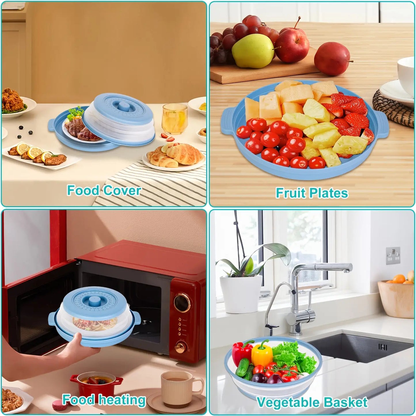 2025 New Microwave Food Splash Guard & Base Mat