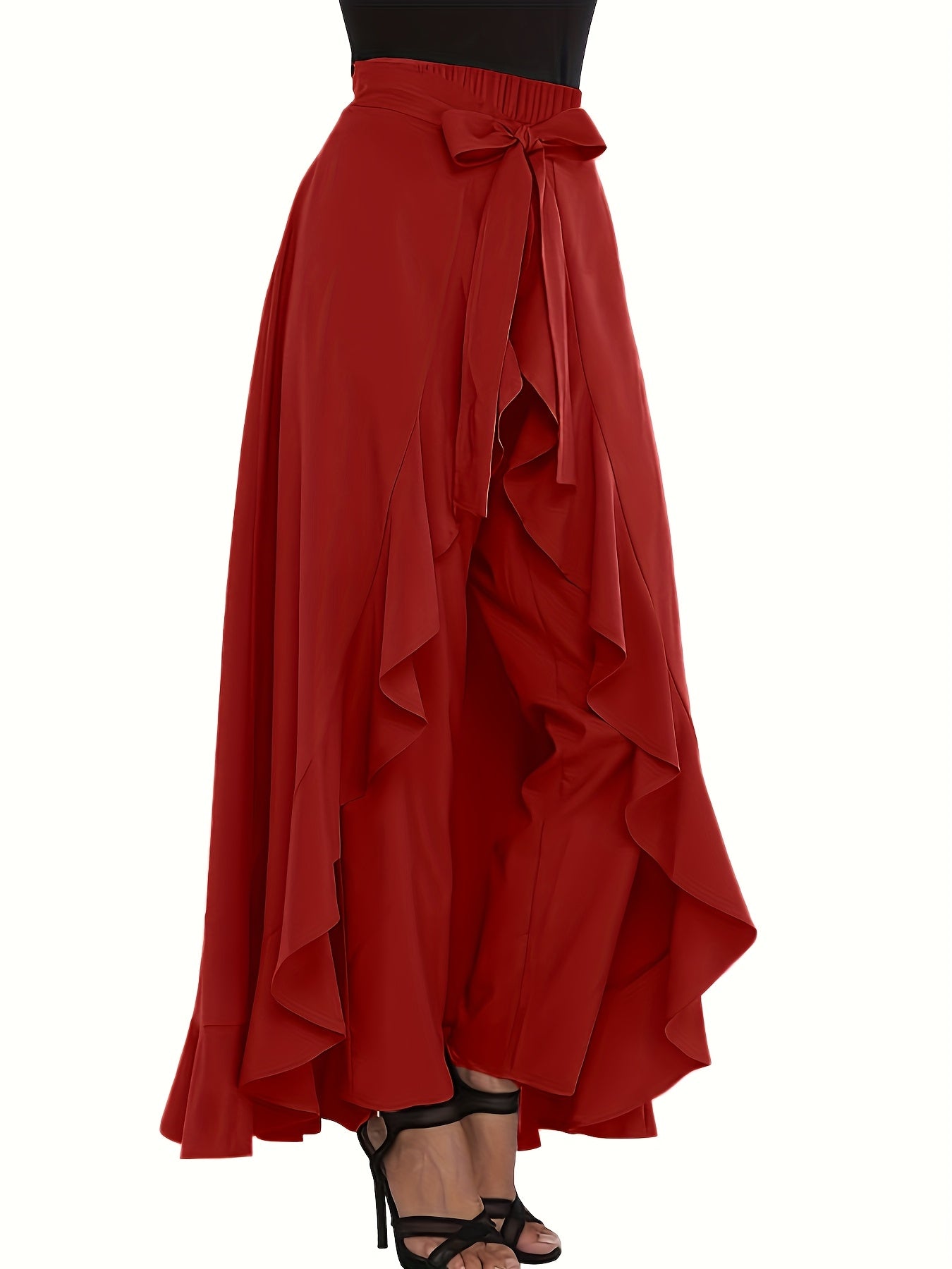 New autumn high waist chiffon pants