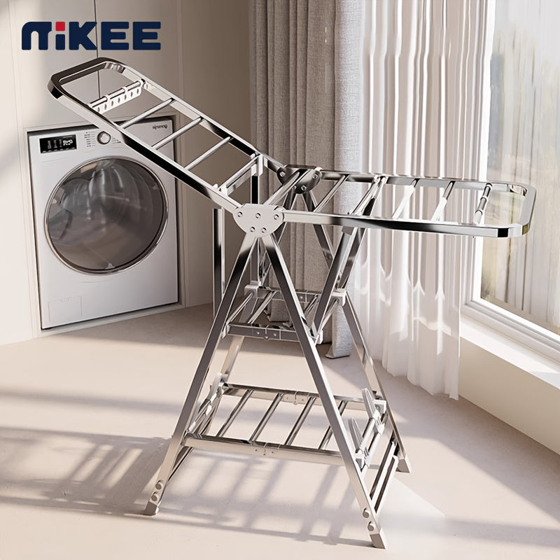 Heavy Duty Stainless Steel Folding Clothes Drying Rack