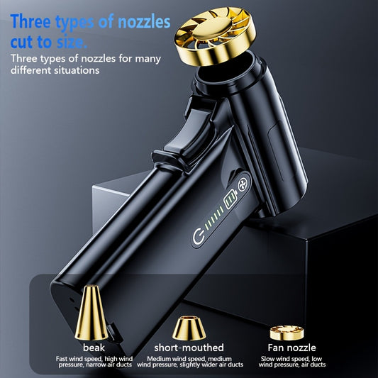 130, 000 RPM Turbo Handheld Fan - Portable Rechargeable Cooling Blower