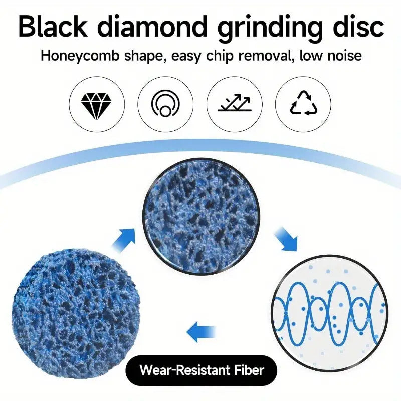 31-piece set of 2-inch silicon carbide sanding discs