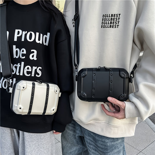 Trendy Simple Square Sling Bag For Men Women