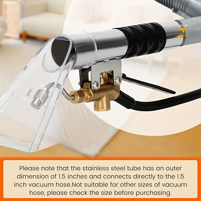 1pc Stainless Steel High-Temperature Steam Gun Pickup Attachment