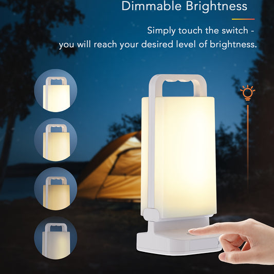Solar Camping Lantern, Rechargeable Light With USB