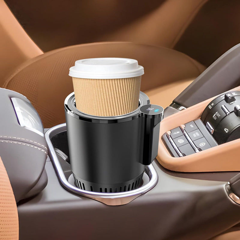 2-in-1 Car Cup Cooler & Heater with LED Temperature Display
