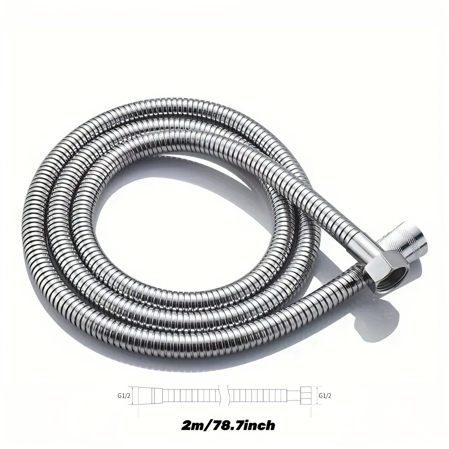 10pcs Durable Metal Anti-Kink & Leak-Proof High Pressure Shower Hose
