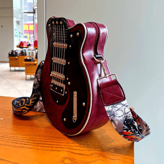 Trendy Y2K Style Guitar-Shaped Crossbody Bag