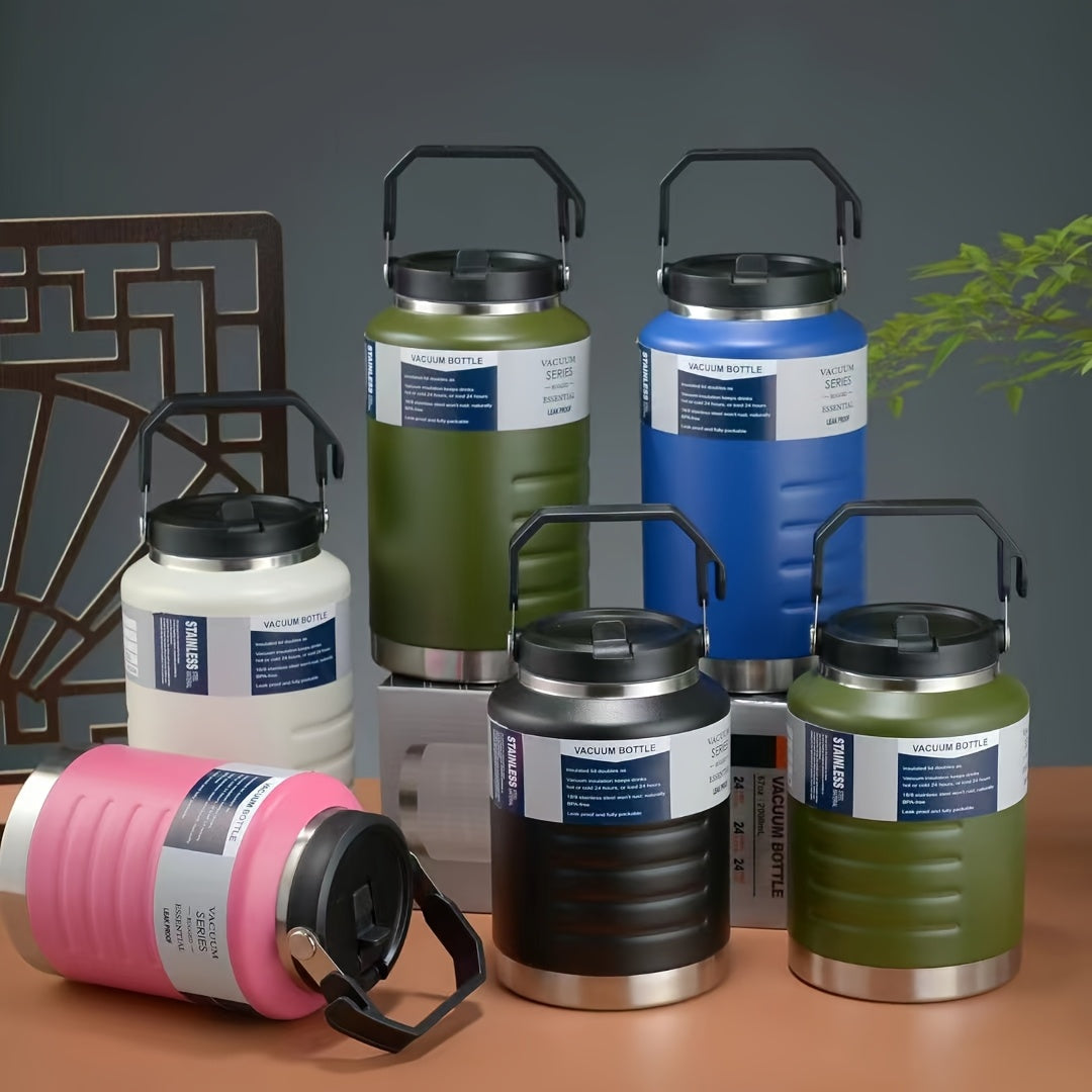 Large Capacity 304 Stainless Steel Insulated Bottle with Handle
