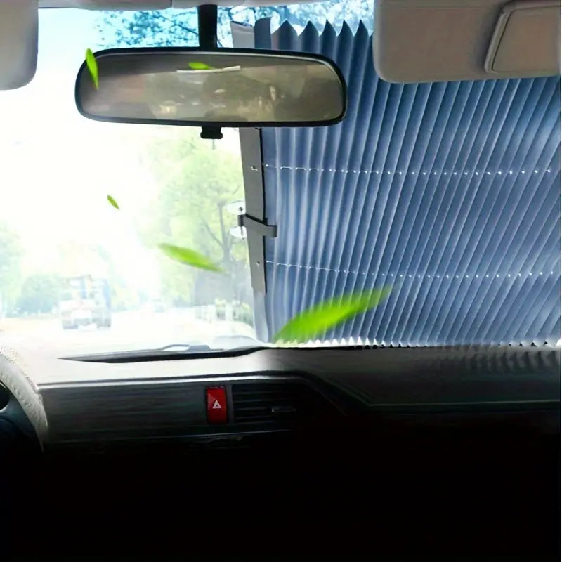 1 piece of automatic retractable windshield sunshade