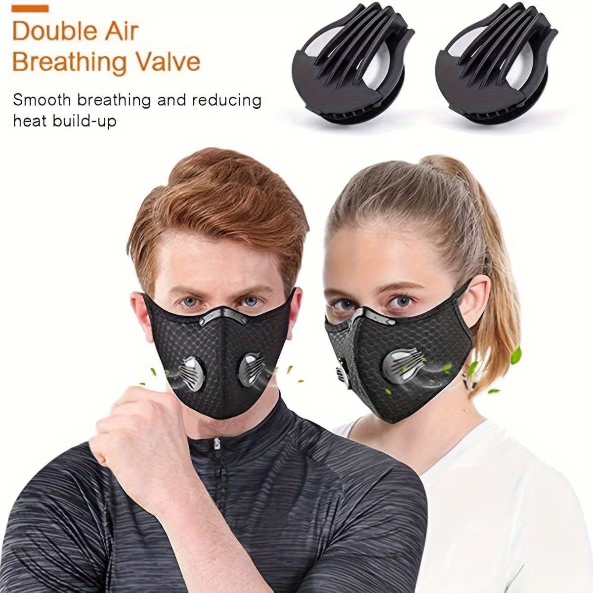 Outdoor breathable mesh activated carbon anti-fog, haze, dust and windproof mask