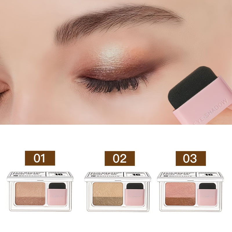 Shimmery Dual-Tone Eyeshadow Palette