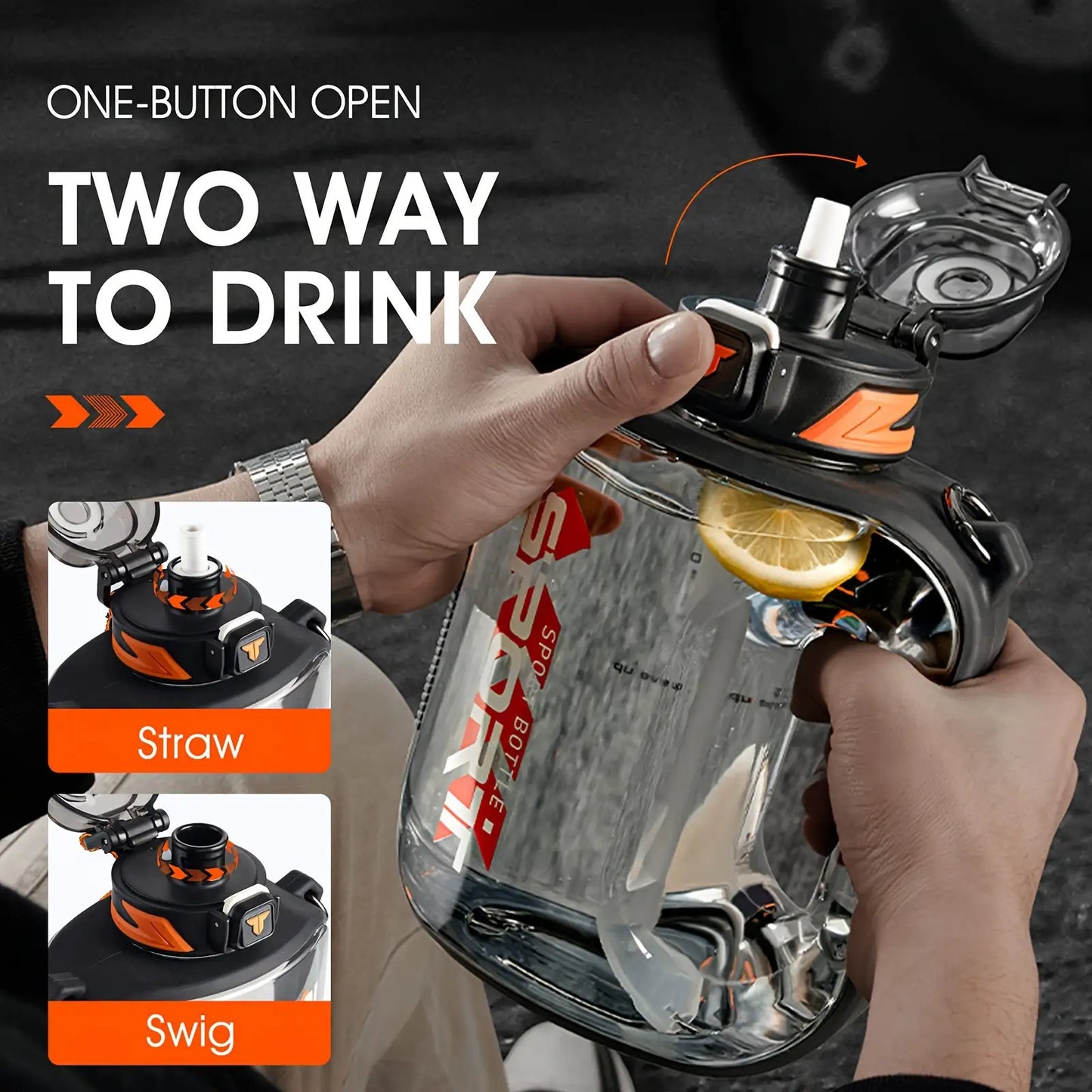 1pc Leakproof Sports Water Bottle Jug