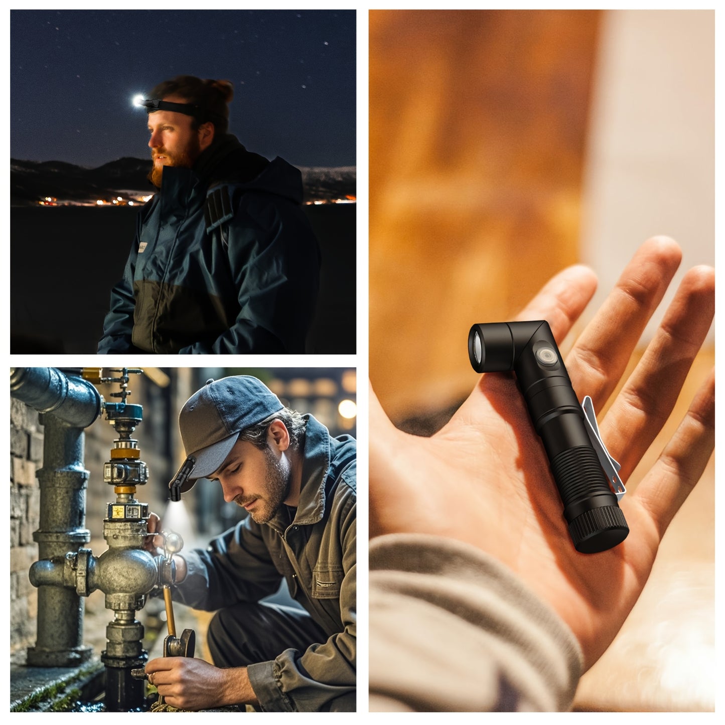 USB C Rechargeable Mini Flashlight With Clip