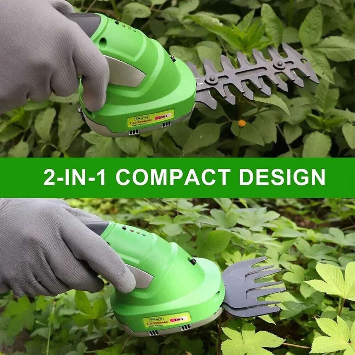 2-in-1 Cordless Hedge Trimmer and Grass Shears