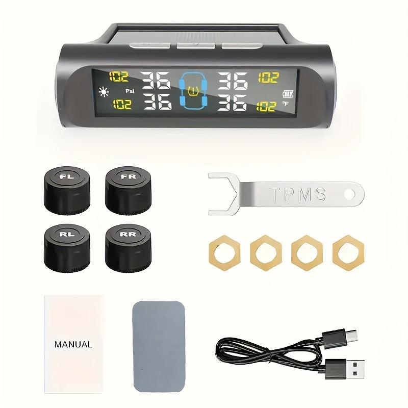 Accurate 4-Sensor Wireless Tire Pressure Monitoring System